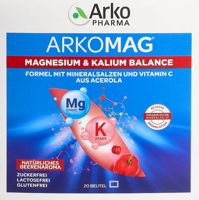 Arkopharma Arkomag Magnesium & Potassium Balance Sachets (24 pcs)