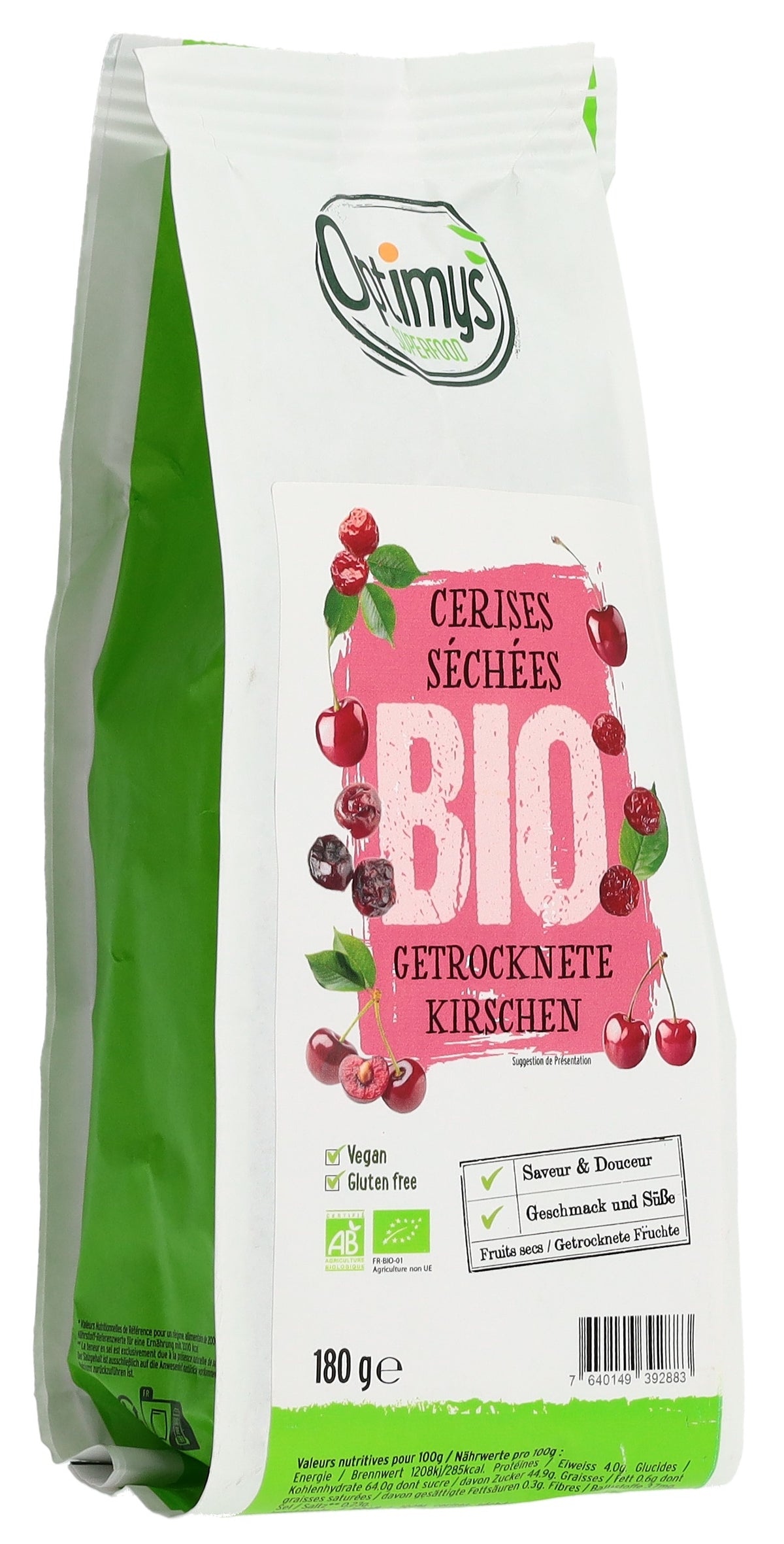 OPTIMYS Kirschen getrocknet (180g)
