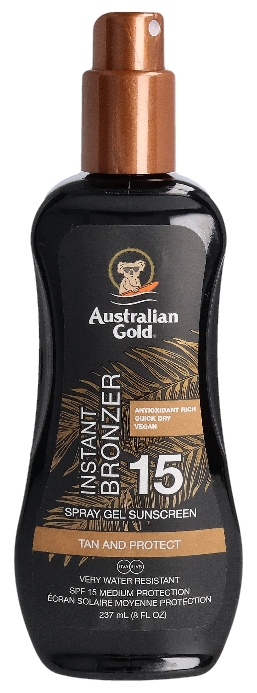 Australian Gold Spray Gel mit Bronzer LSF 15 (237ml)