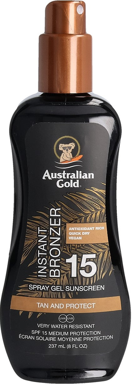 Australian Gold Spray Gel mit Bronzer LSF 15 (237ml)