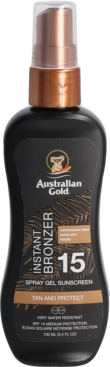 Australian Gold Spray Gel mit Bronzer LSF 15 (100ml)