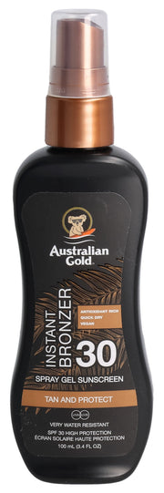 Australian Gold Spray Gel con Bronzer SPF 30 (100ml)