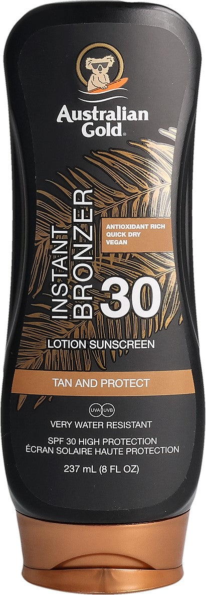 Australian Gold Lozione solare con Bronzer SPF 30 (237ml)
