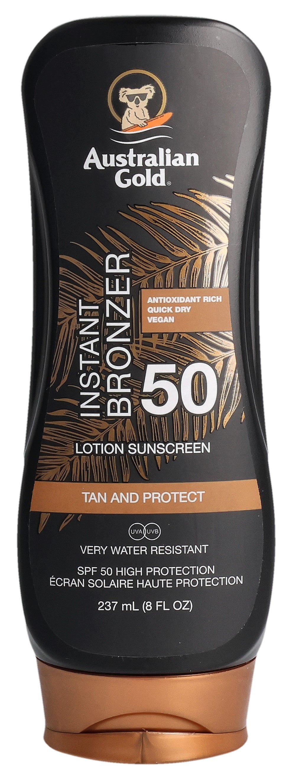 Australian Gold Lotion solaire avec Bronzer SPF 50 (237ml)
