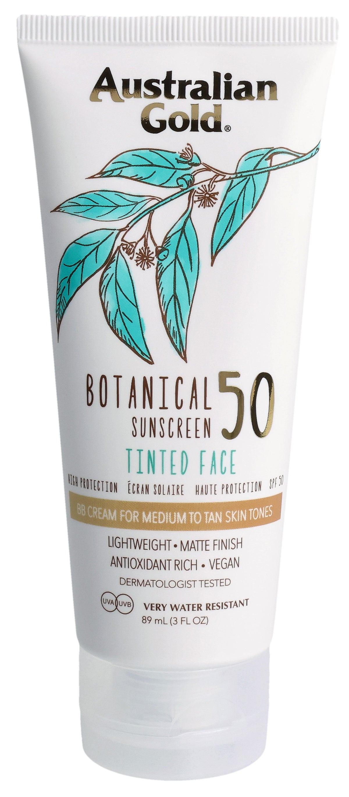 Australian Gold Botanical Tinted Face SPF 50 Medium (89ml)