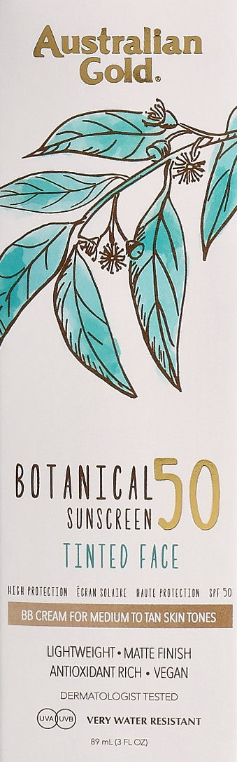 Australian Gold Botanical Tinted Face SPF 50 Medium (89ml)