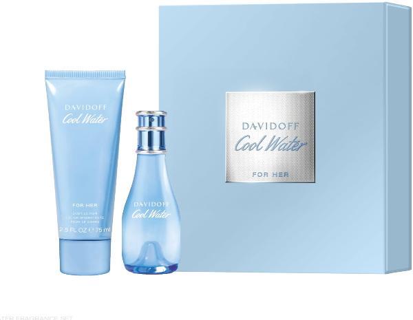 DAVIDOFF Cool Water Woman Gift Set Eau de Toilette & Body Lotion (30ml + 75ml)