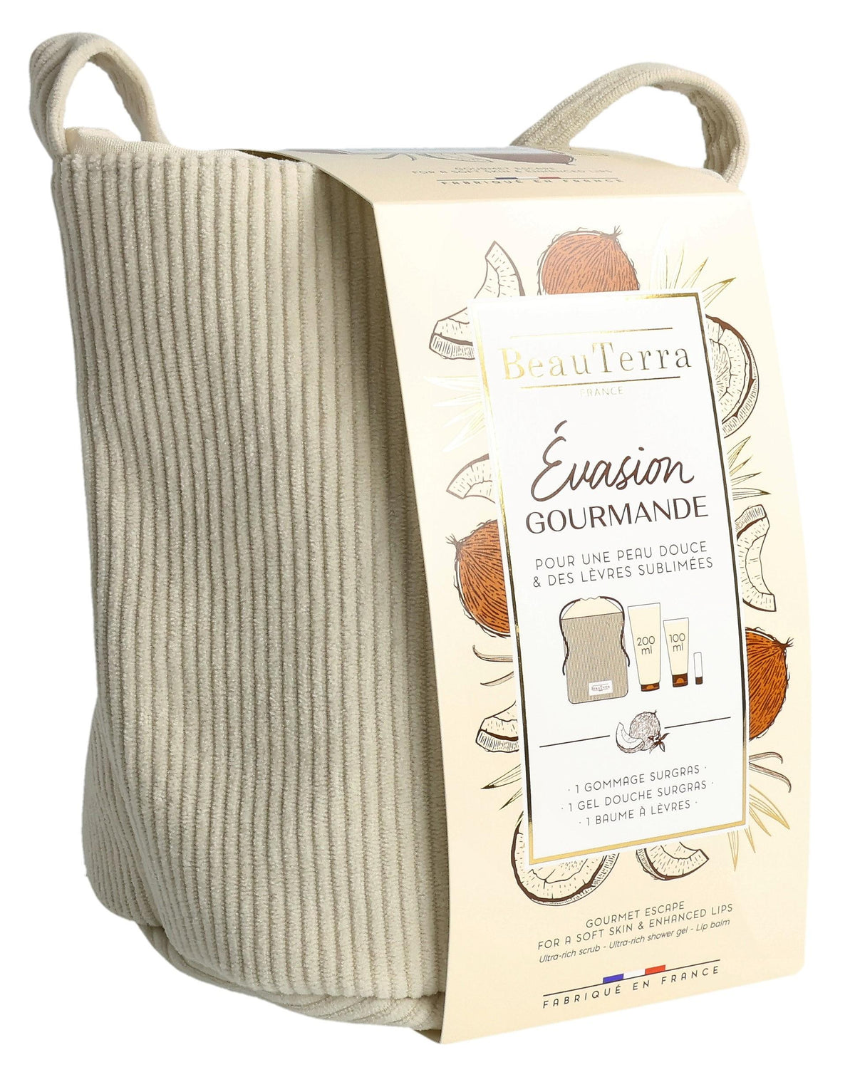 BeauTerra Beauty Bag Rituale goloso Cocco (3 pezzi)