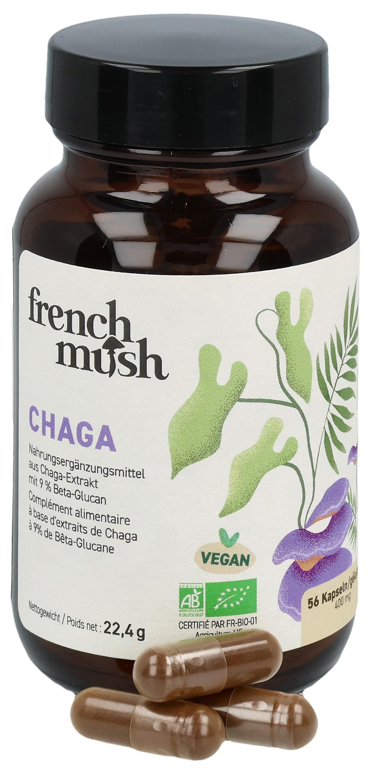 French Mush Chaga Kapseln (56 Stk)