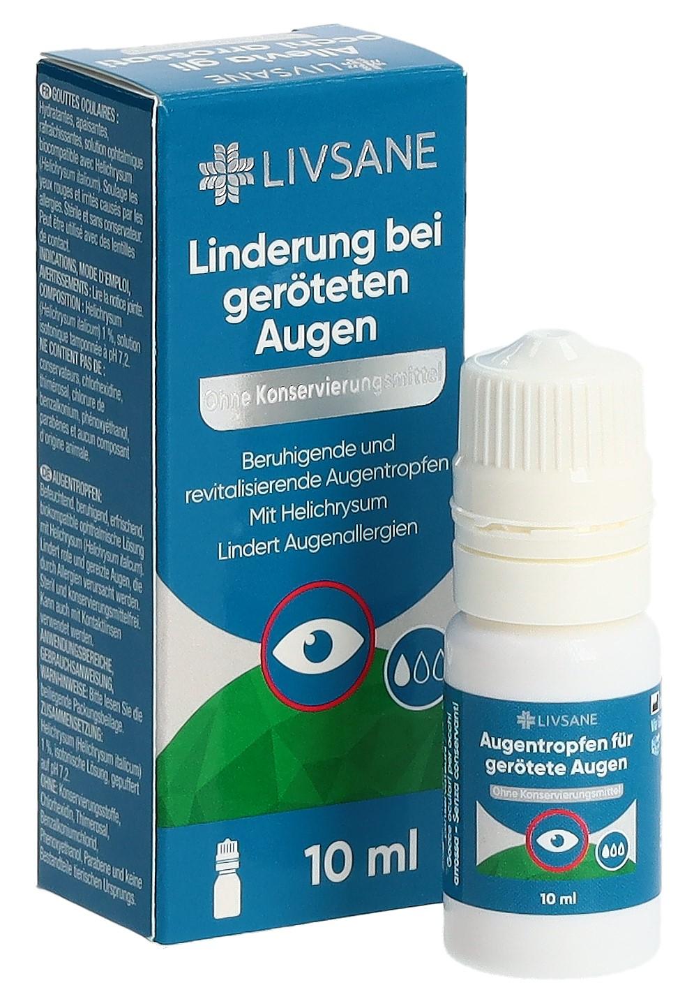 Livsane Augentropfen bei geröteten Augen (10ml)