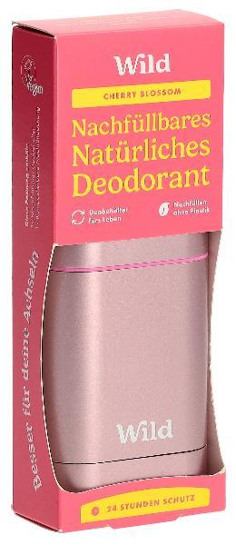 Wild Deodorant Starter Set Pink Case & Cherry Blossom (40g)