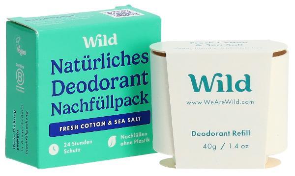 Wild Deodorant Stick Refill Fresh Cotton (40g)