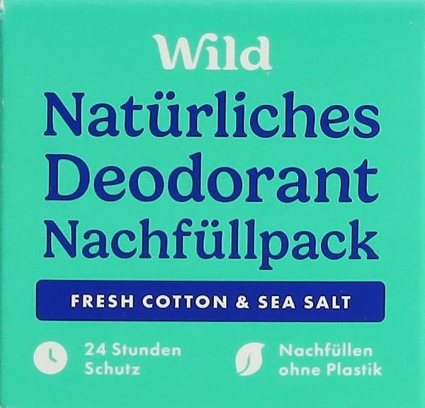 Wild Deodorant Stick Refill Fresh Cotton (40g)