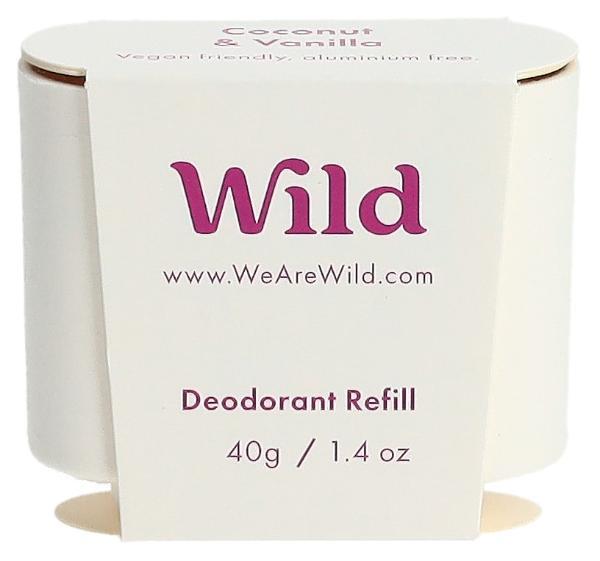 Wild Deodorante Stick Ricarica Coconut Vanilla (40g)