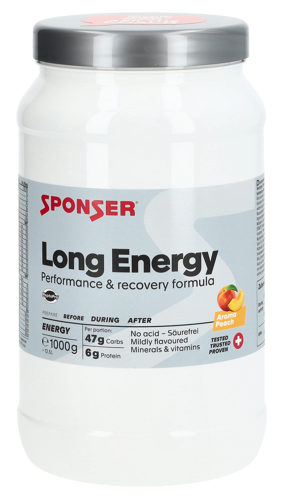 Sponser Long Energy Pulver Peach (1000g)
