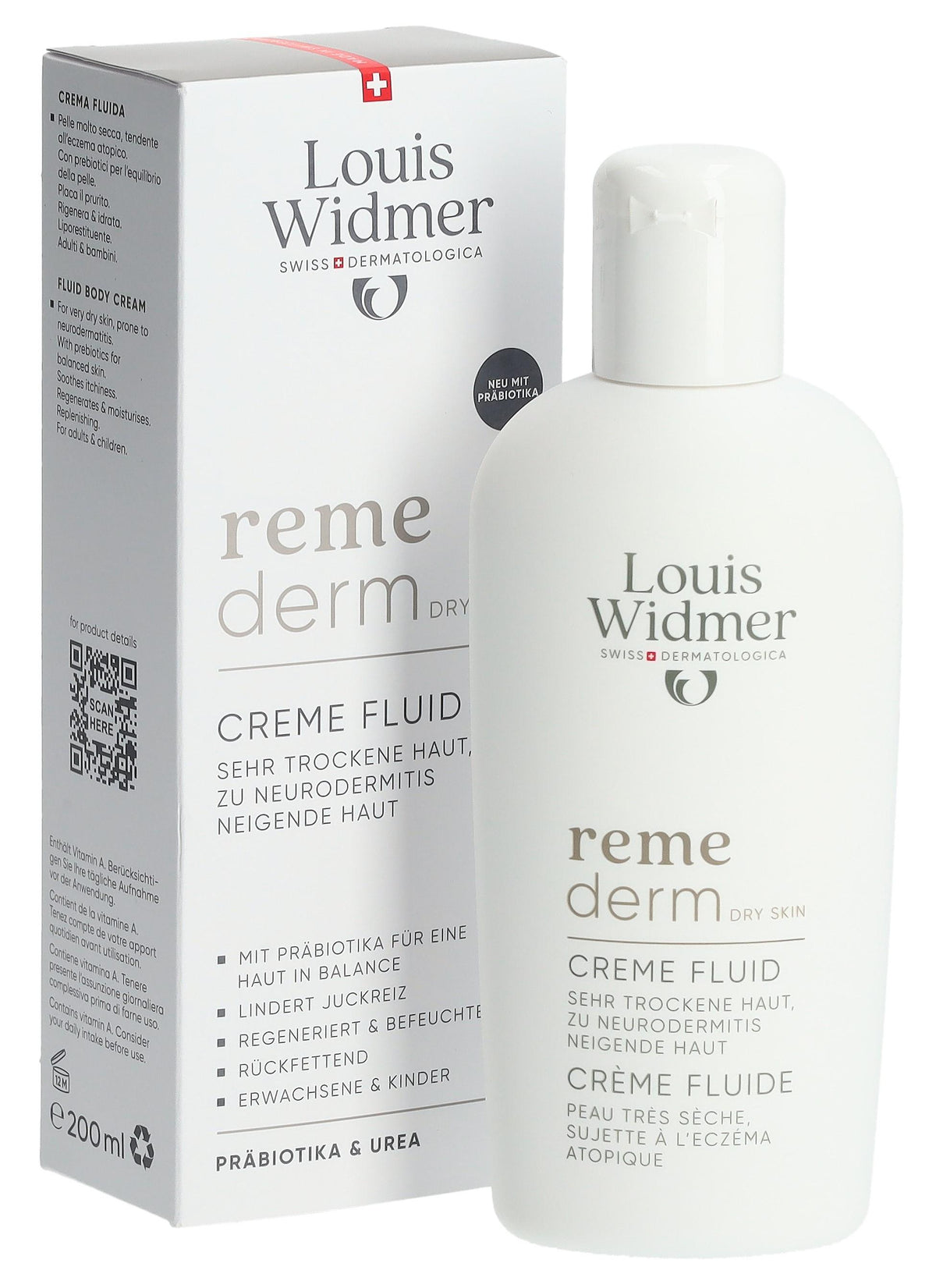 Louis Widmer Remederm Creme Fluid Probiotic parfümiert (200ml)