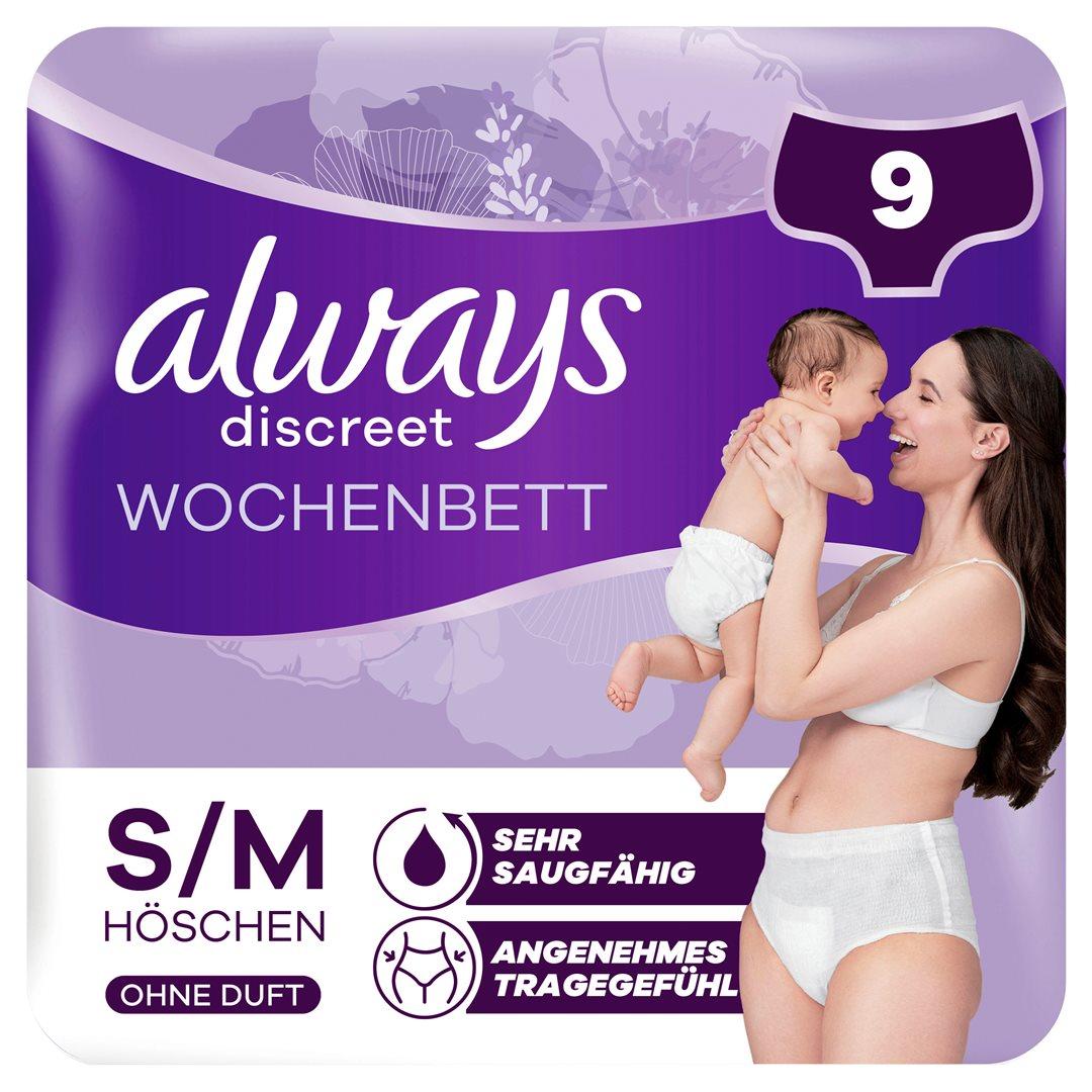always Discreet Inkontinenz Pants Wochenbett Grösse M (9 Stk)