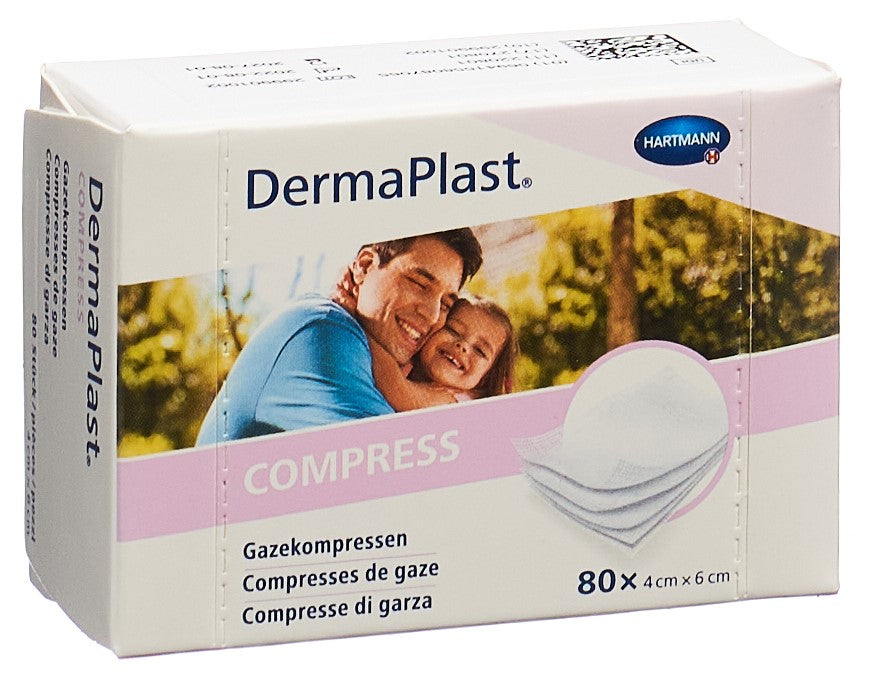 DermaPlast Compress Kompressen 4cm x 6cm (80 Stk)