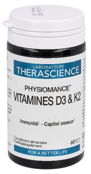 Physiomance Vitamin D3 & K2 Capsules (60 pcs)