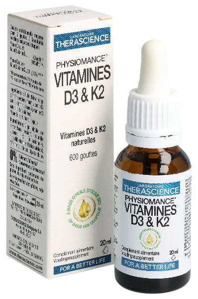 Physiomance Vitamin D3 & K2 Drops (20ml)