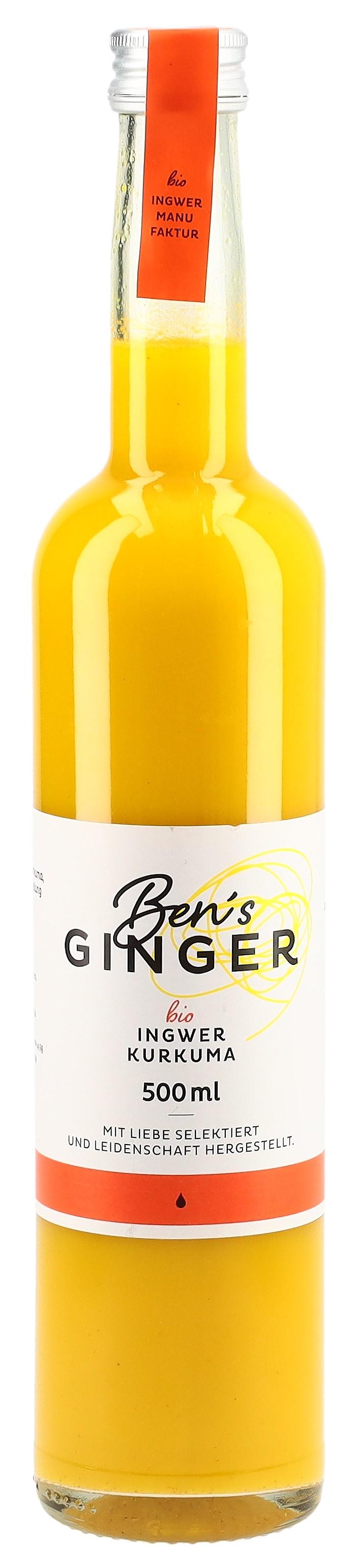 Ben's GINGER Ingwer-Kurkuma Konzentrat Bio (500ml)