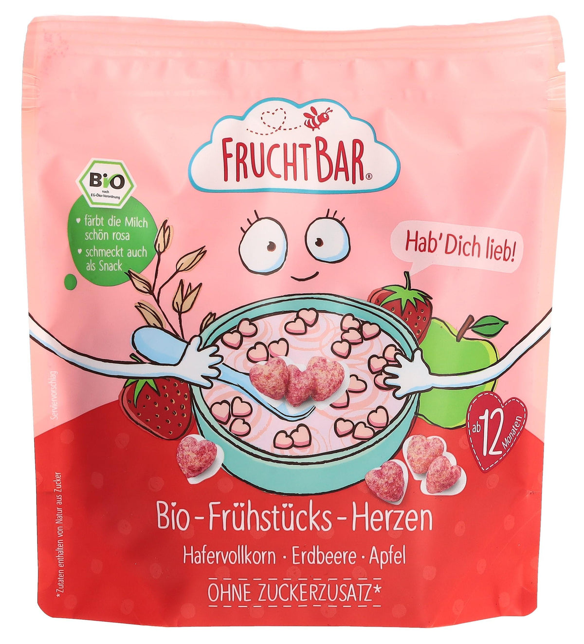 FRUCHTBAR Bio Frühstücks-Herz Hab Dich lieb (125g)