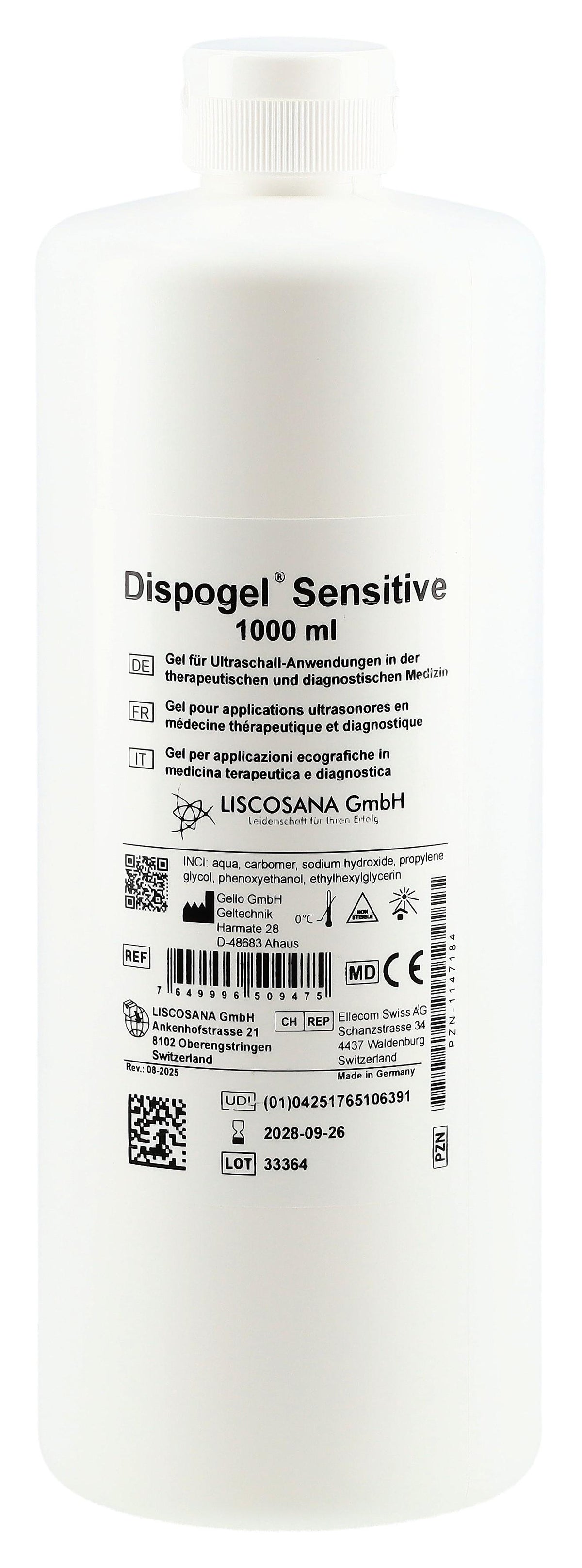 Dispogel Sensitive Ultraschall Gel (1000ml)