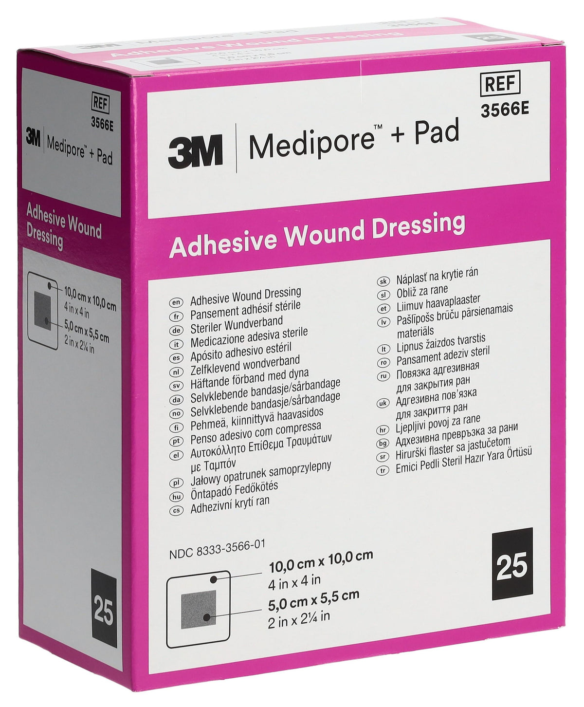 3M Medipore+Pad Wundverband 10cm x 10cm (25 Stk)