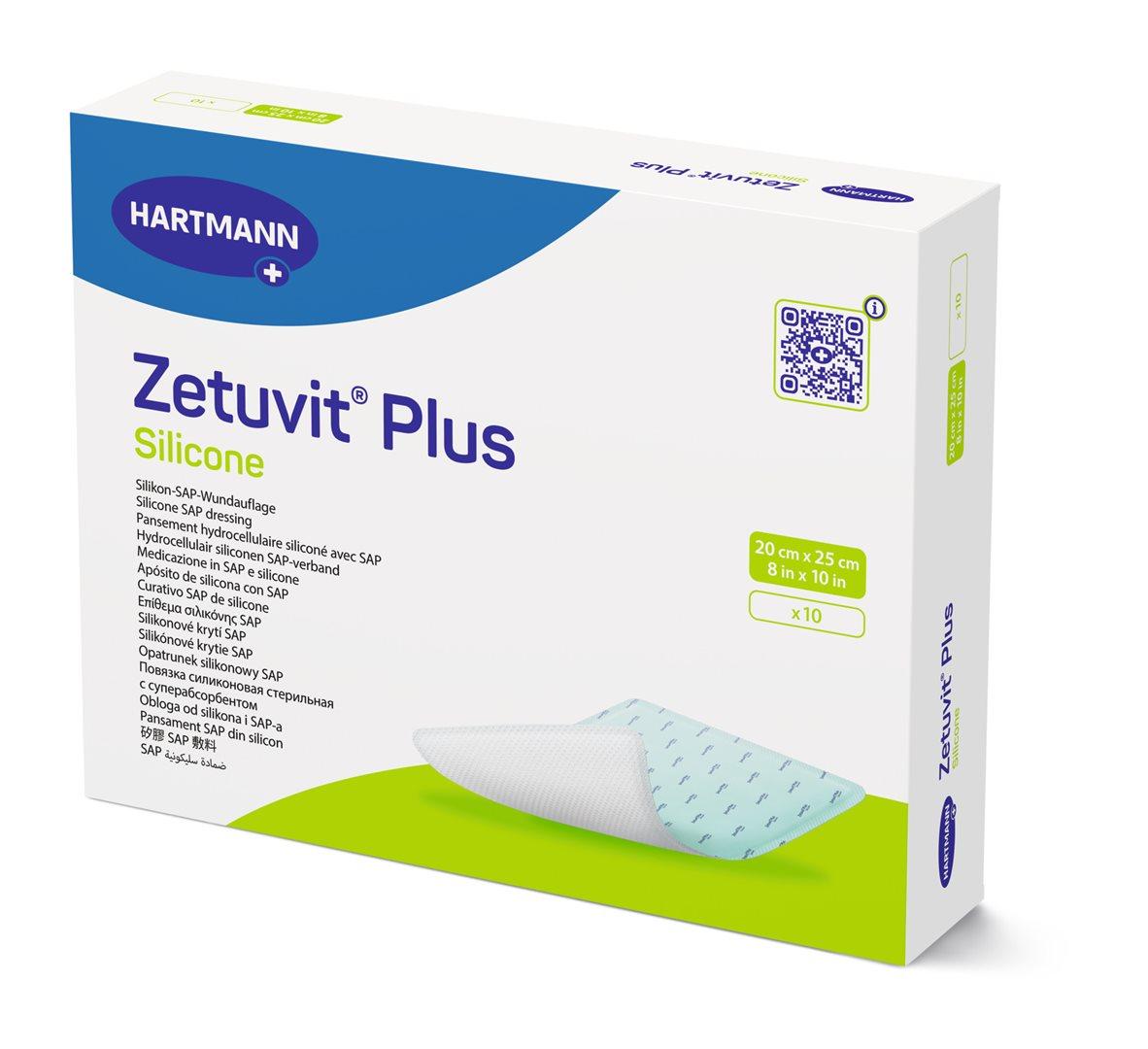 Zetuvit Plus Silicone Border Wundauflage 20 x 25cm (10 Stk)