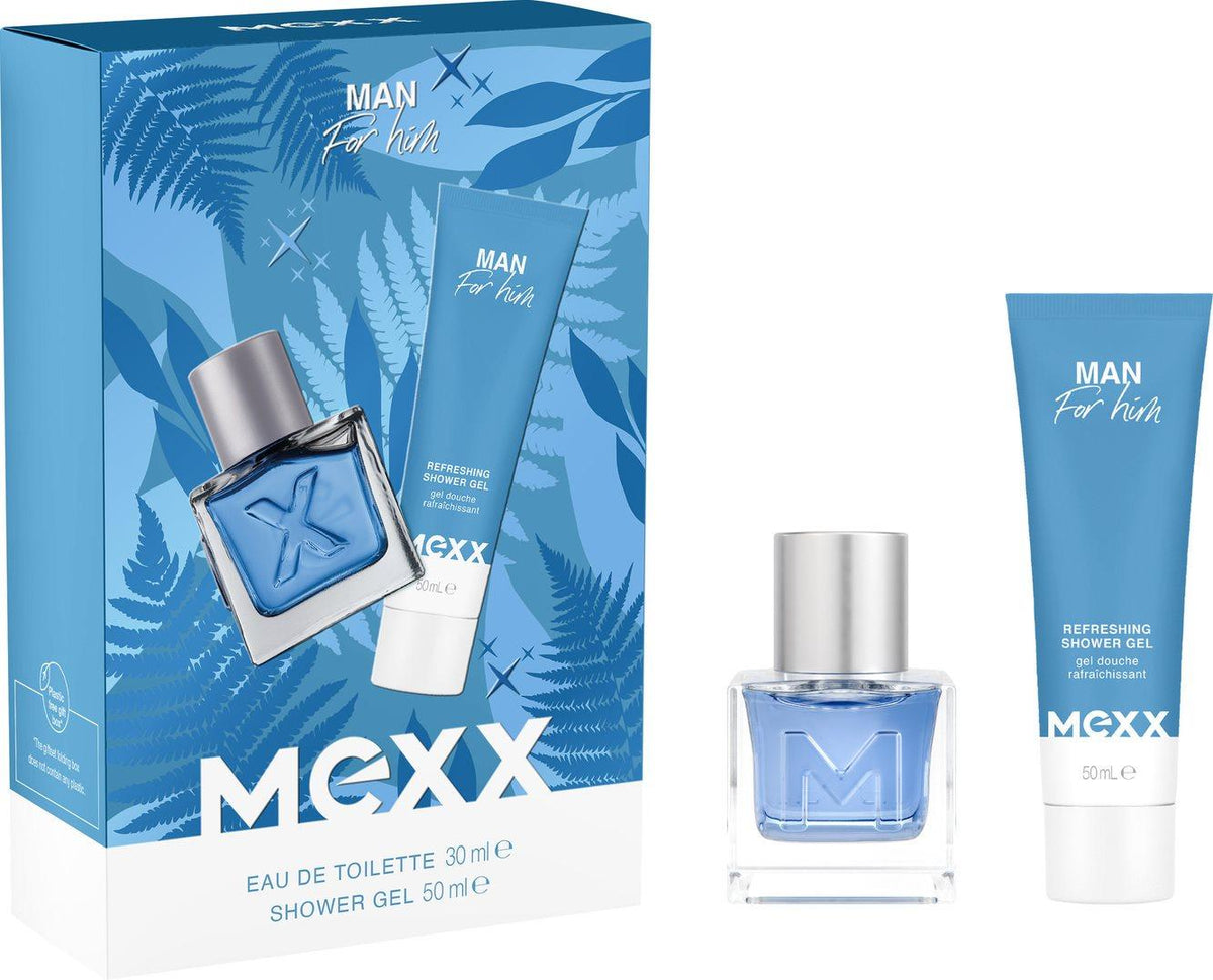 MEXX Man Eau de Toilette for Men with Shower Gel (1 Set)