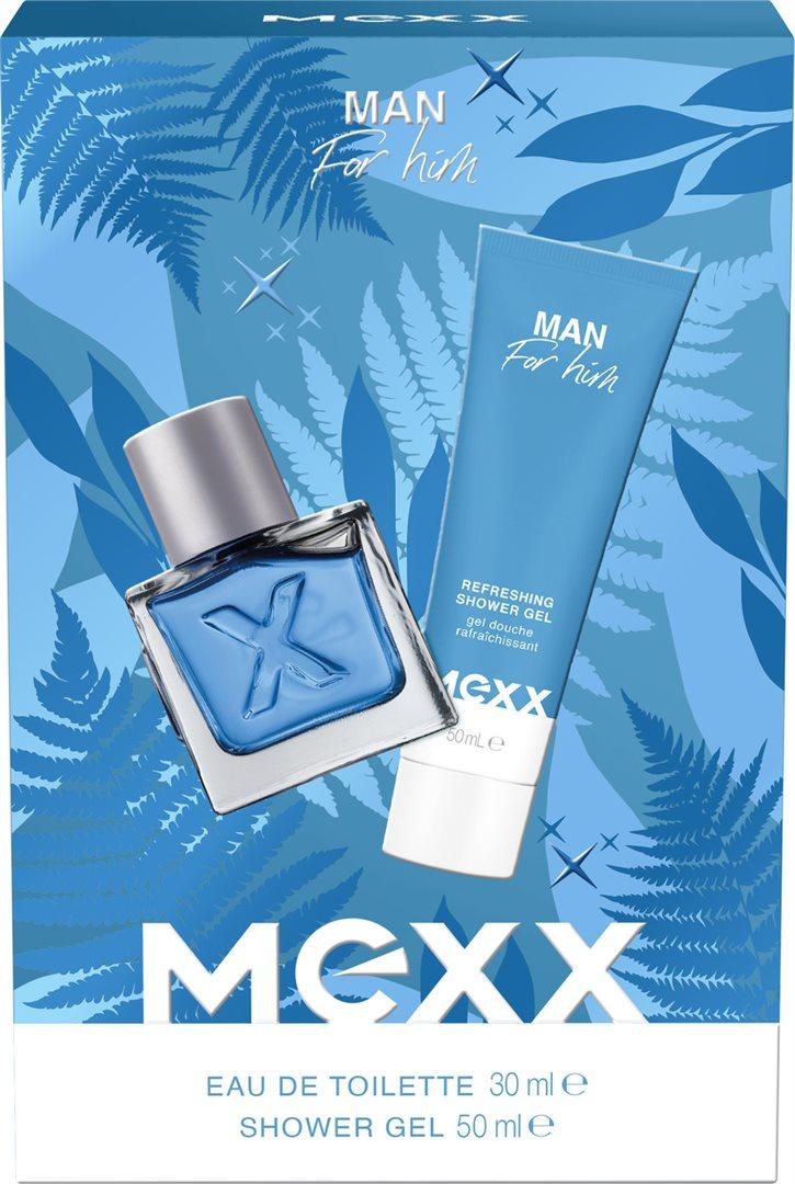 MEXX Man Eau de Toilette for Men with Shower Gel (1 Set)