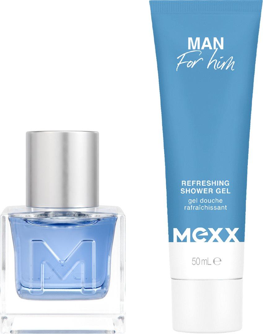 MEXX Man Eau de Toilette for Men with Shower Gel (1 Set)