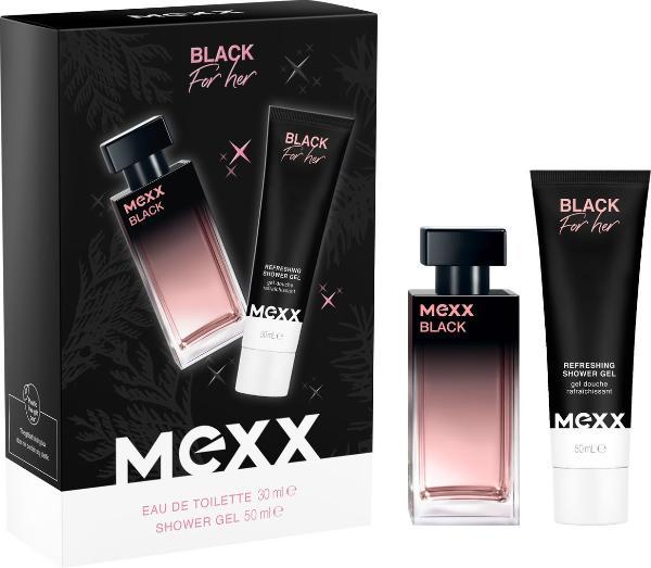 MEXX Black Eau de Toilette da Donna con Gel Doccia (1 Set)