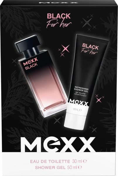 MEXX Black Eau de Toilette da Donna con Gel Doccia (1 Set)