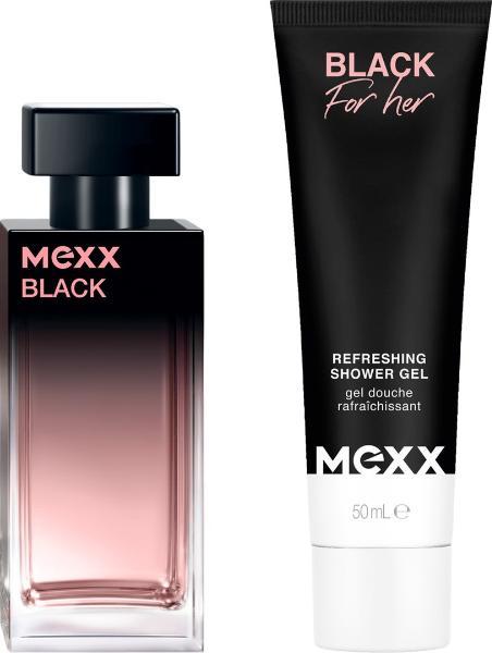 MEXX Black Eau de Toilette da Donna con Gel Doccia (1 Set)