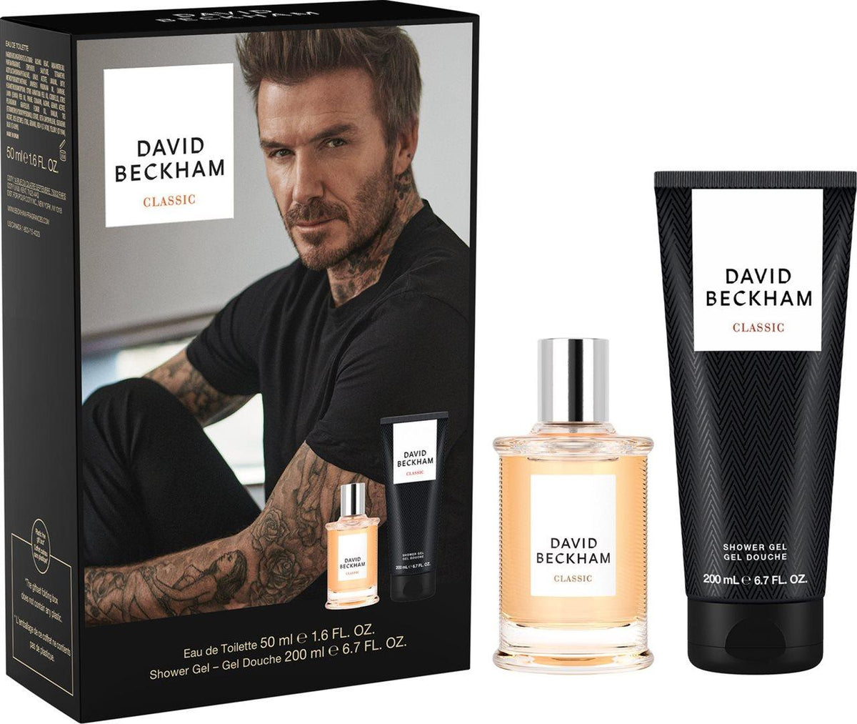David Beckham Classic Set regalo Eau de Toilette 50ml + Gel doccia 200ml (2 pezzi)