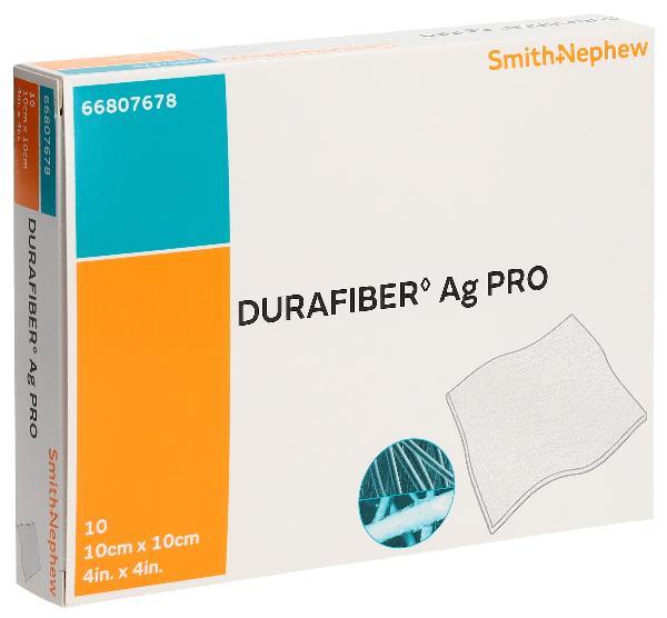Durafiber Ag Pro Gelfaserverband 10cm x 10cm (10 Stk)