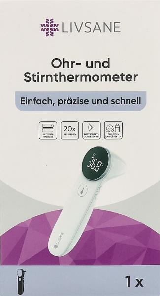 LIVSANE Termometro auricolare e frontale (1 pz)
