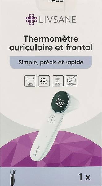 LIVSANE Termometro auricolare e frontale (1 pz)