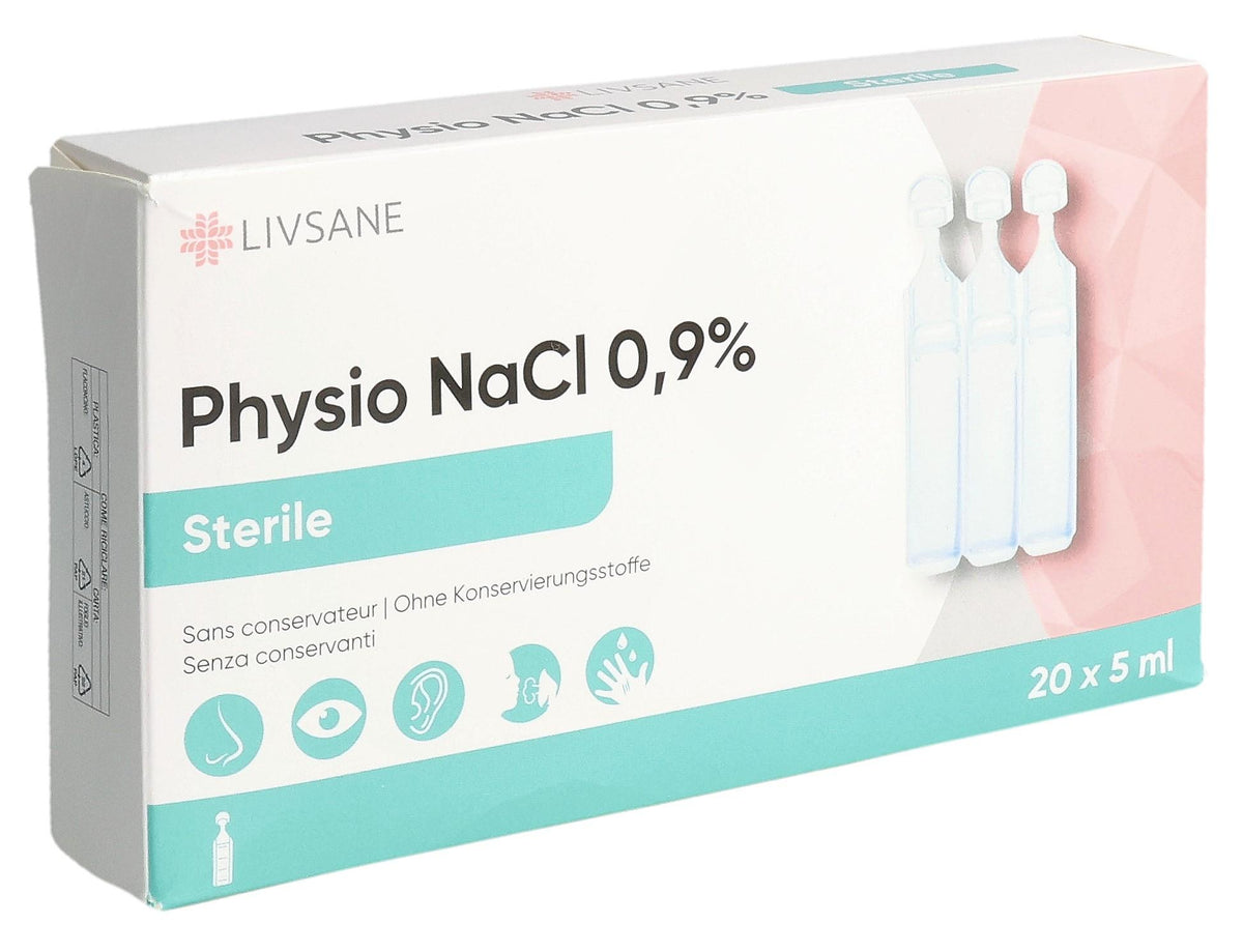 Livsane Physiologische Kochsalzlösung NaCl 0,9% steril (20 x 5ml)