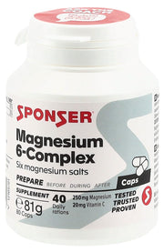 Sponser Magnesium 6-Complex Kapseln (80 Stk)