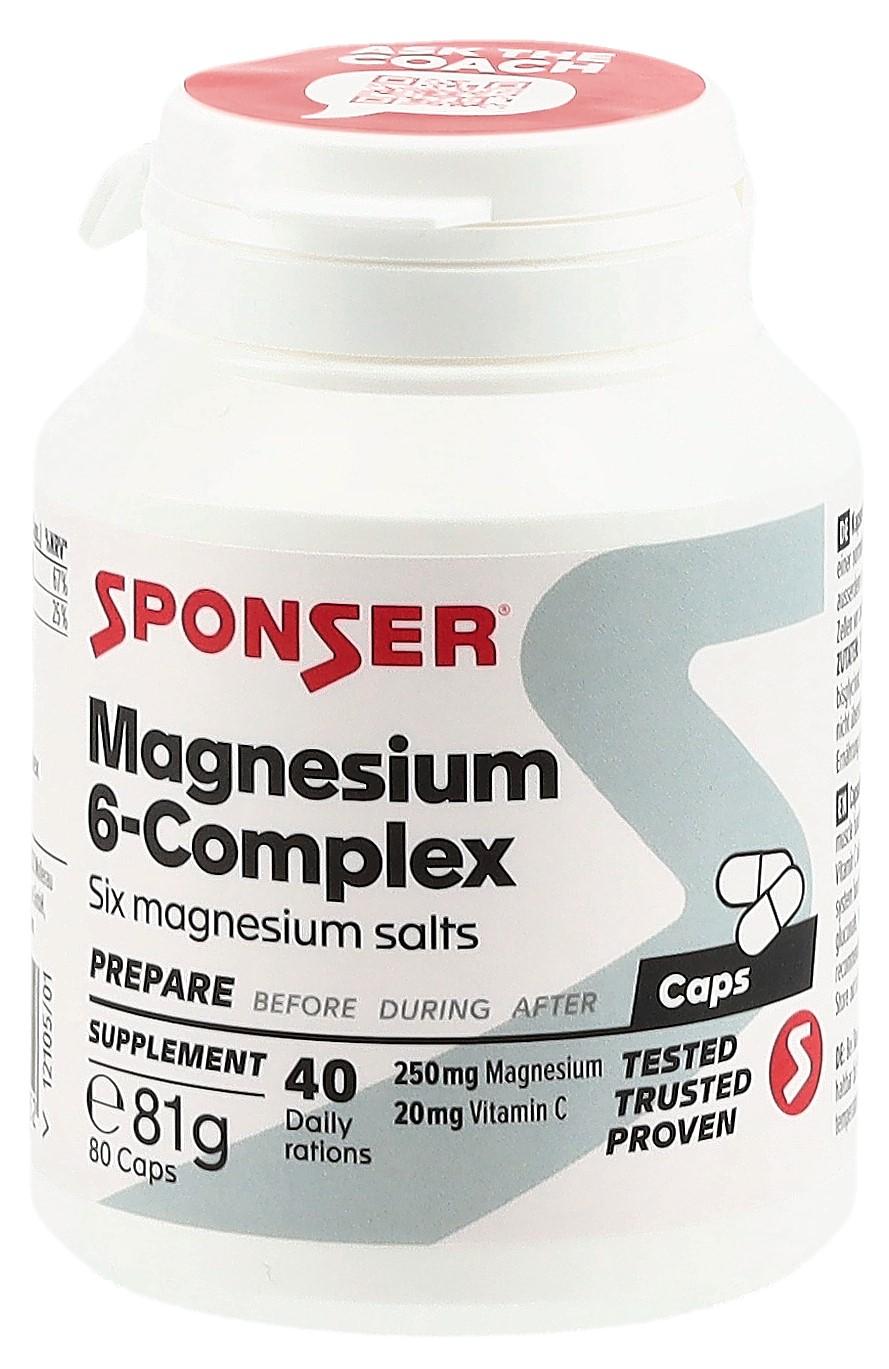 Sponser Magnesium 6-Complex Kapseln (80 Stk)
