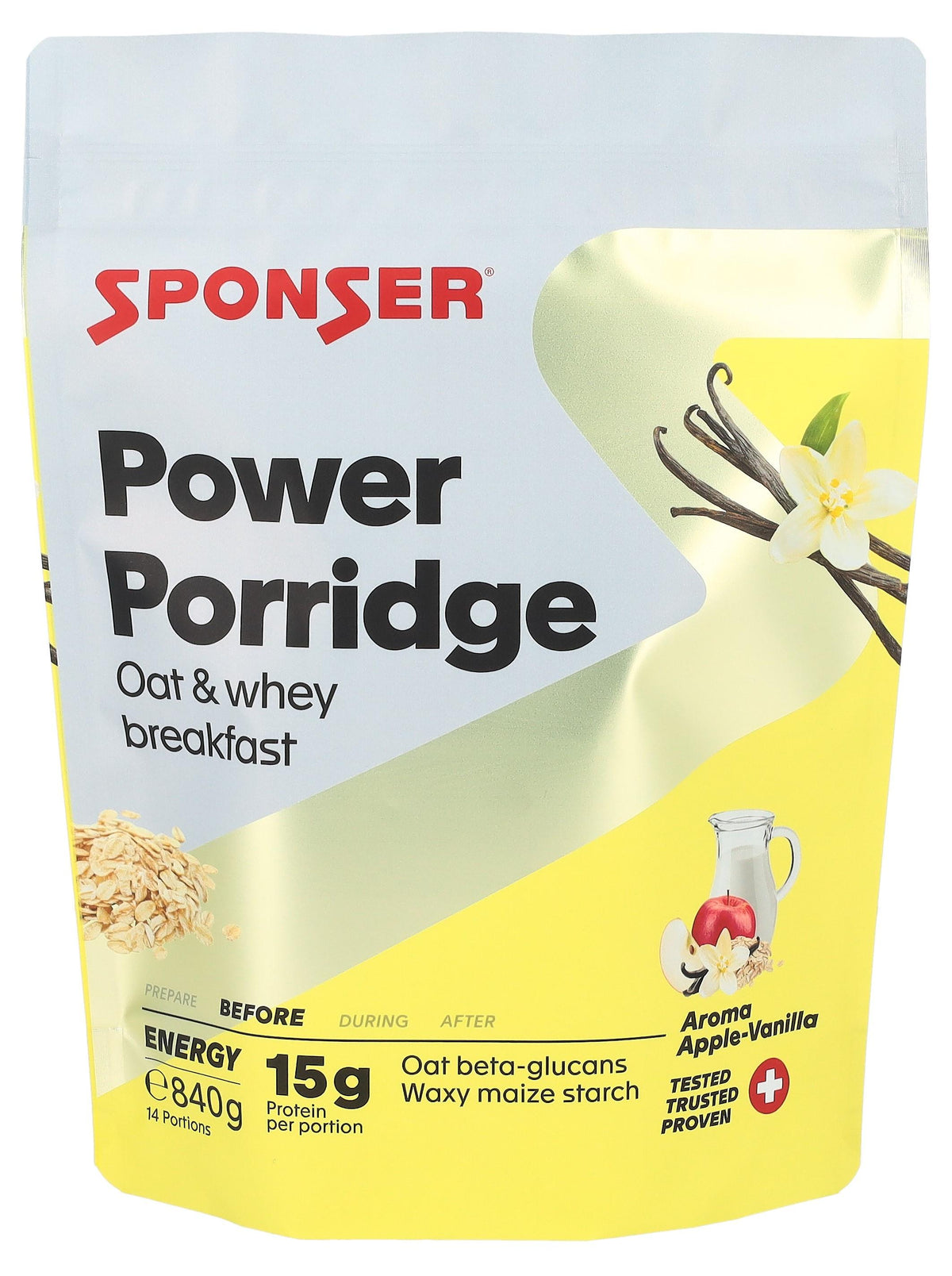 Sponser Power Porridge Apple Vanilla (840g)