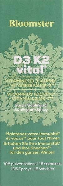 Bloomster D3 K2 Vital Spray sublingual (15 ml)