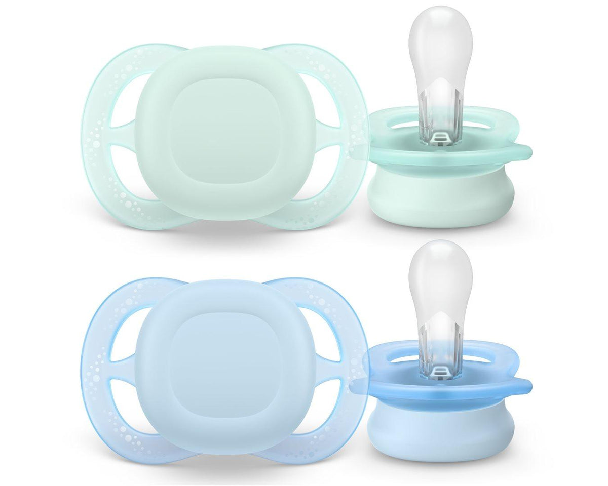 Philips Avent Ultra Start Nuggi 0-2 Monate grün/blau (2 Stk)