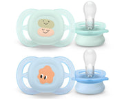 Philips Avent Ultra Start Nuggi 0-2 Monate grün/blau gemustert (2 Stk)