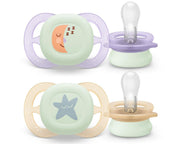 Philips Avent Ultra Start Night Nuggi 0-2 Monate Mond/Sterne (2 Stk)
