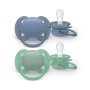Philips Avent Ultra Soft Nuggi 6-18 Monate blau/grün (2 Stk)