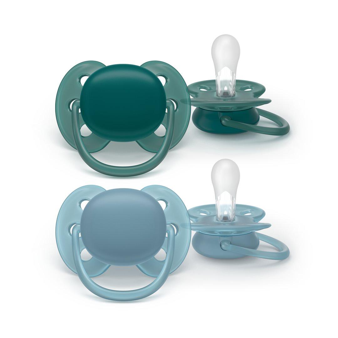 Philips Avent Ultra Soft Nuggi 18+ Monate grün/blau (2 Stk)