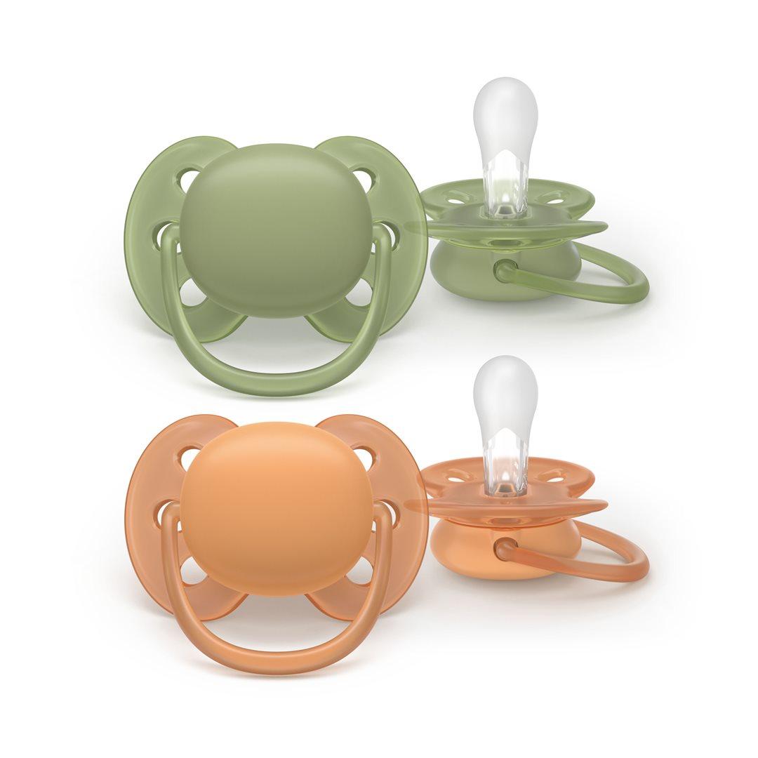 Philips Avent Ultra Soft Nuggi 18+ Monate grün/braun (2 Stk)
